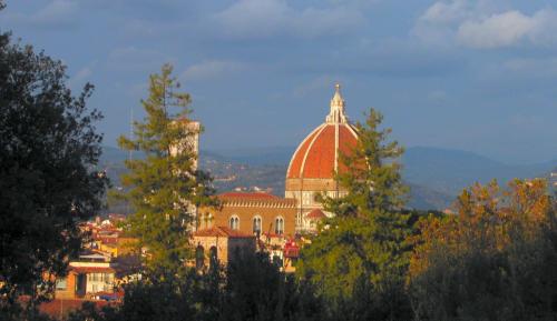 view of Florence from the Boboli gardens.