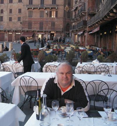 John enjoyed his pasta and Chianti classico