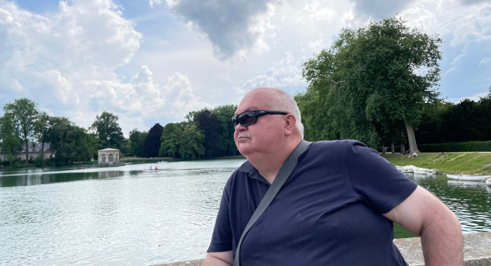 Fontainebleau chateau , carp lake