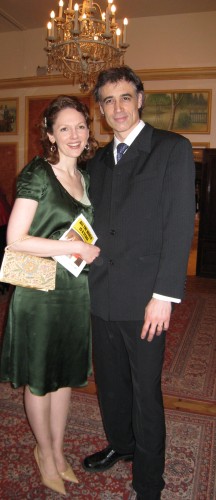 Sarah and Frederic at the Pavillon Dauphine in Paris
