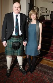 John and Fiona at the Marymount gala dinner in Paris