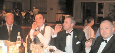 Des, Jim, Peter and John with the obligatory after dinner cigar