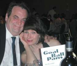 Maggie and Jim at the Goal charity ball in Paris
