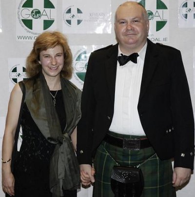 John and Fiona arrive at the ball