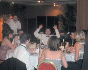 "Hey over here!" shouts Chris