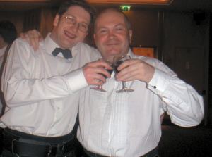 happy smiles from Chris and John