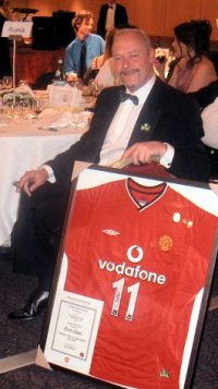 Steve the lucky winner of the Ryan Giggs shirt