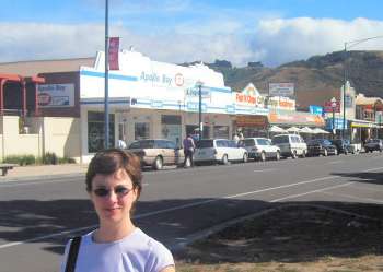 The Great Ocean Road runs through the town
