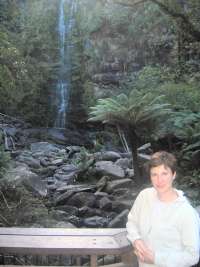 the waterfall drops 30m