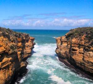 The deep Loch Ard Gorge, Australia