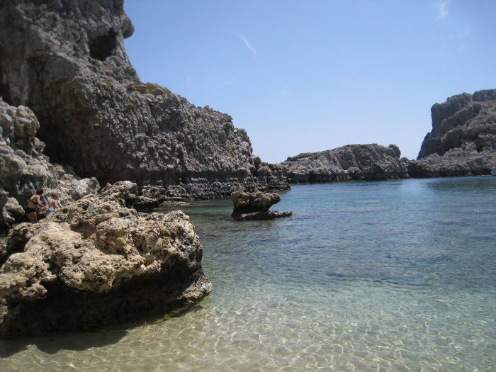 St Paul's bay, Lindos, Rhodes, Greece