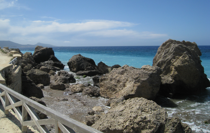Greece - Rhodes. coastal path from Ixia to Rhodes Town