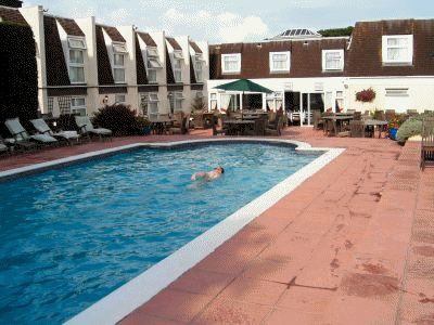 John swimming in Guernsey