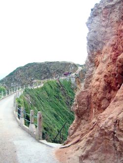 La Coupée on Sark in the Channel Islands