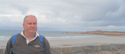 John at Vazon Bay and Fort Hommet 