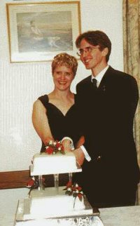 cutting the cake