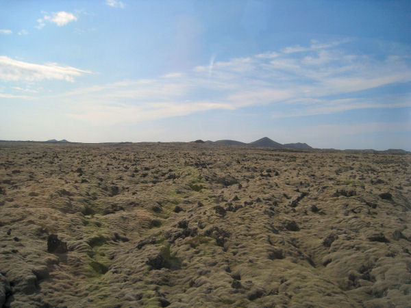 lava fields near the Blue Lagoon, Iceland