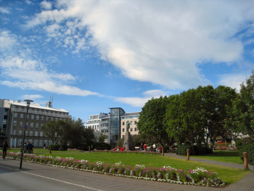 Austurvoller Squar Reykjavik