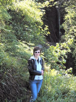 Fiona at Dhoon Glen, Isle of Man