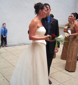 Jo and Mark's wedding day
