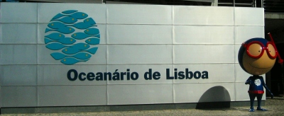 Strange creatures welcomed us to the Lisbon aquarium