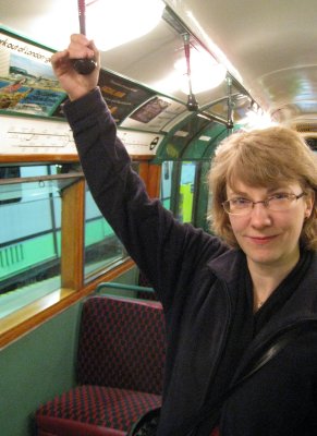 interior of a London underground carriage