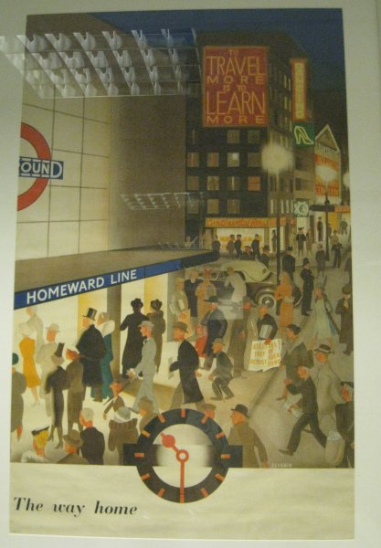 "On the way home" London Transport poster