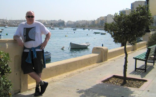 John on the prom at Sliema