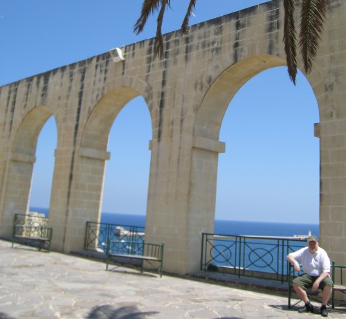 looking at the harbour in Valletta, Malta