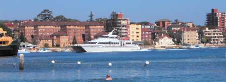 The harbour beach, Manly Bay, Sydney, Australia