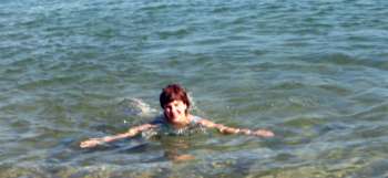 Swimming at Manly Bay, Australia
