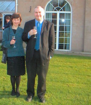John & I at Rowton Hall Hotel Chester