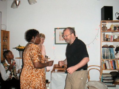 not being backward about coming forward John asks Doreen to dance