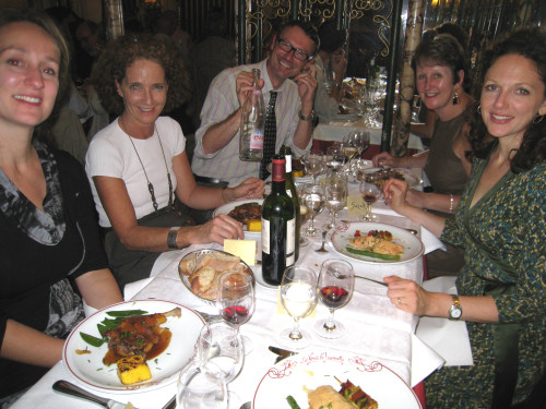 Happy diners