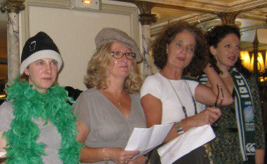 singers are introduced to the eager audience
