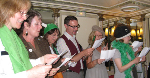 singing the Rocky road to Dublin