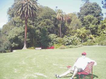 John soaking up the sun