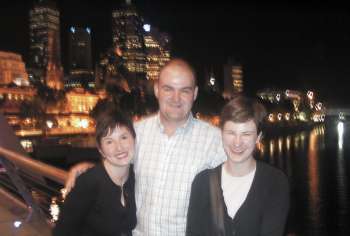 Georgette, Hamish and me