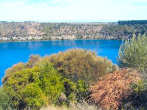 Blue Lake in the summer at Mount Gambier
