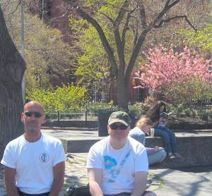 Paul and John hang out in Greenwich village
