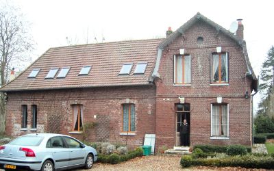 John at the gîte in the Normandy