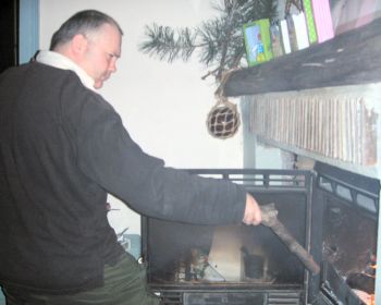 John takes his fire starter duties very seriously
