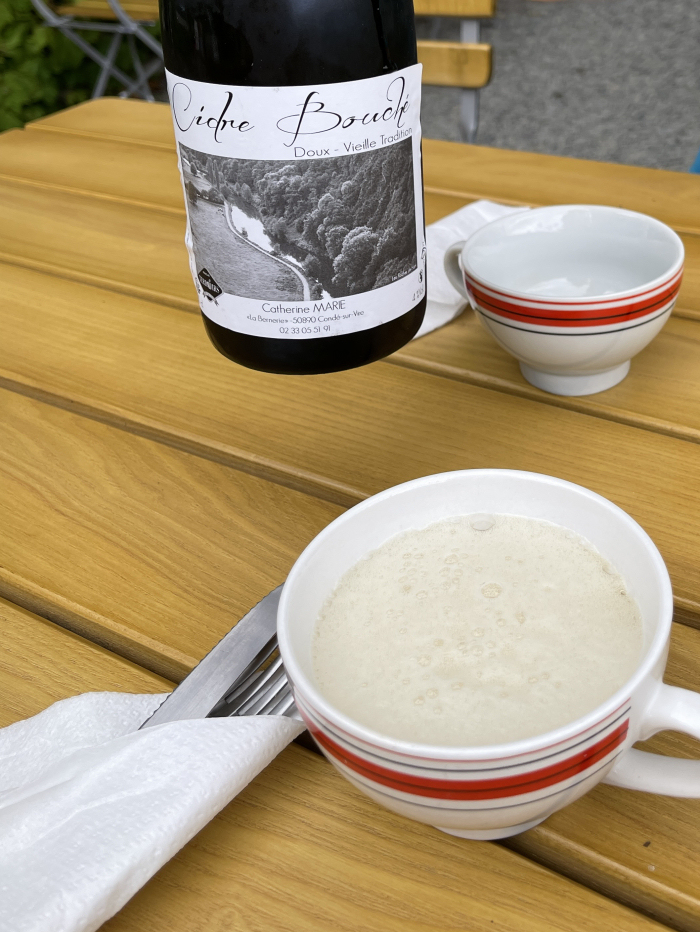 cider at the creperie