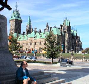 John at the War Memorial Ottawa, Canada