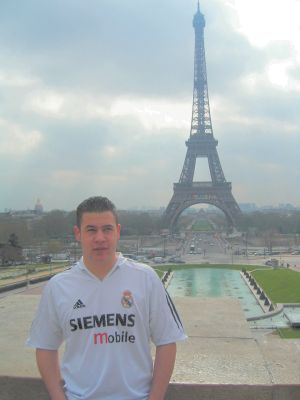 view of the Eiffel Tower from Trocadero