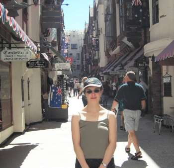 Fiona in London Court, Perth, Western Australia