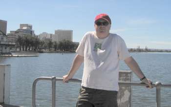 John at the ferry jetty Perth, Western Australia