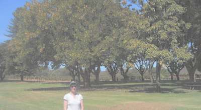 Fiona in the gardens at Houghton's, Swan Valley