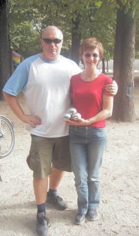 John and Fiona are ready with their boules