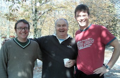 John brought his other team mates along for the day, 
